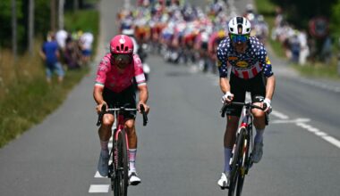 Japan Cup road race: Quinn Simmons outpaces Ben Healy in final sprint as late race two-man break succeeds