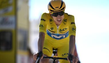 Marlen Reusser (Movistar) during stage 7 of the 2026 Tour de France Femmes avec Zwift in Mont Ventoux, France. (Photo by Tim de Waele/Getty Images)