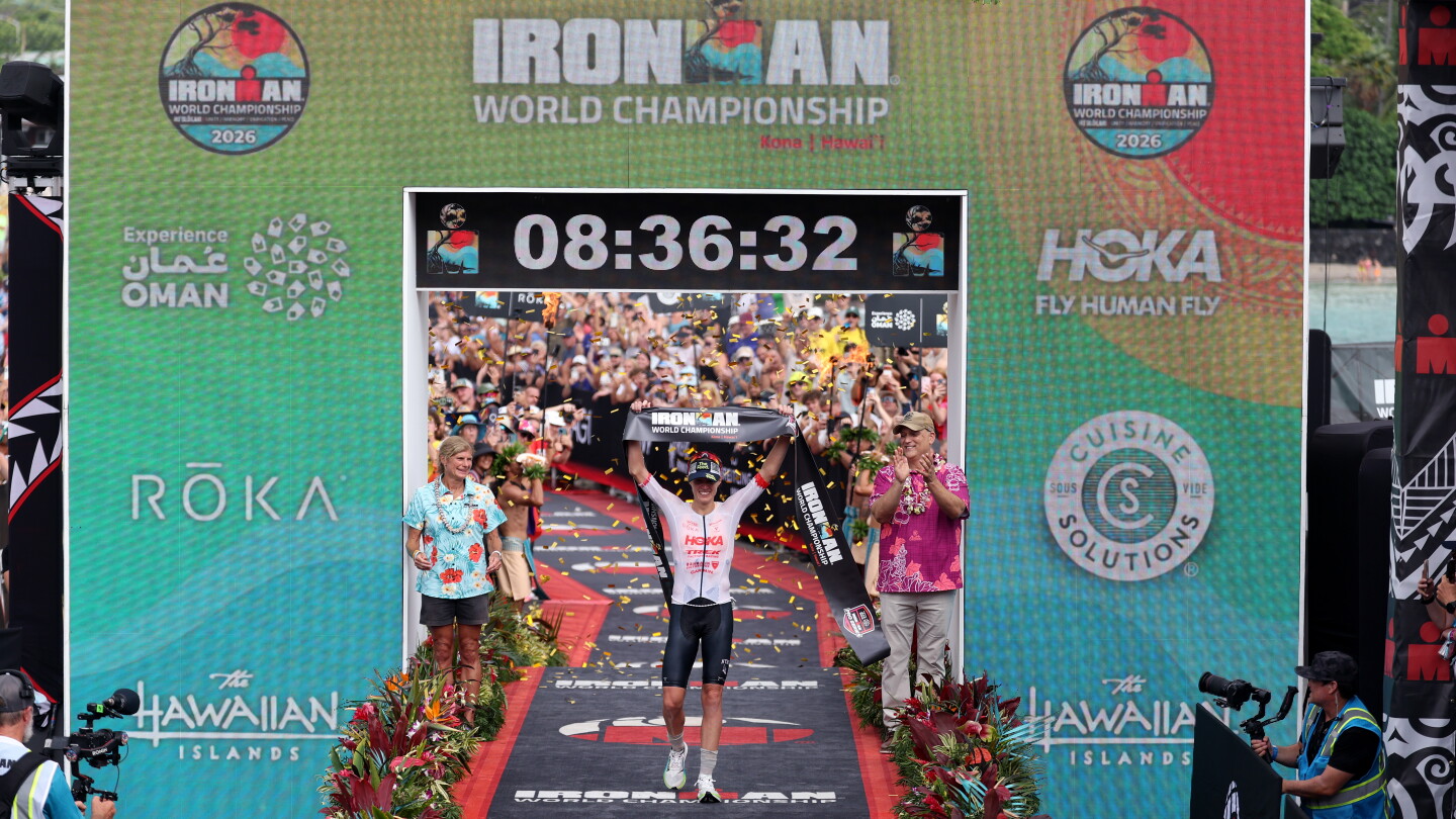 Ironman Kona: Taylor Knibb wins redemptive world title after leader hits the wall in final mile