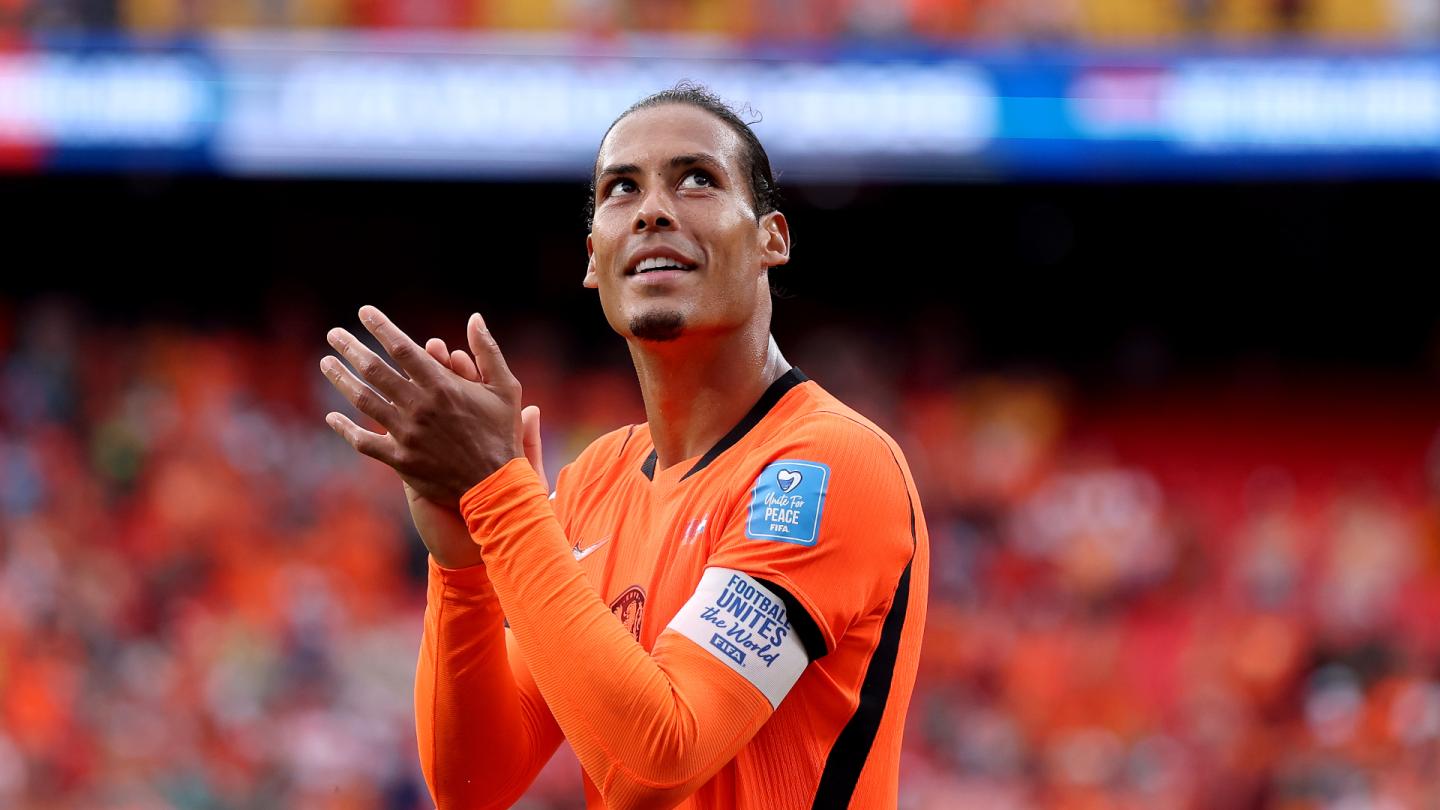 Virgil van Dijk reaches landmark of 100 international caps for the Netherlands