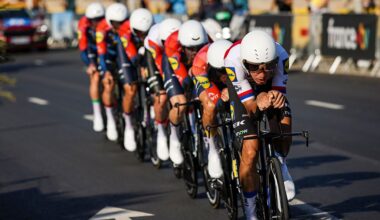 Lidl-Trek during a team time trial in 2026