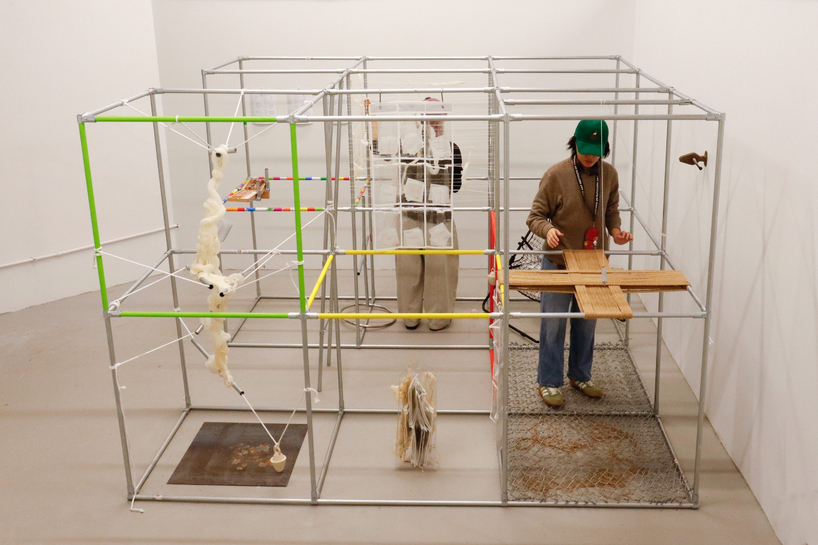 metal pipe grid transforms personal rituals of control into participatory playground - 2