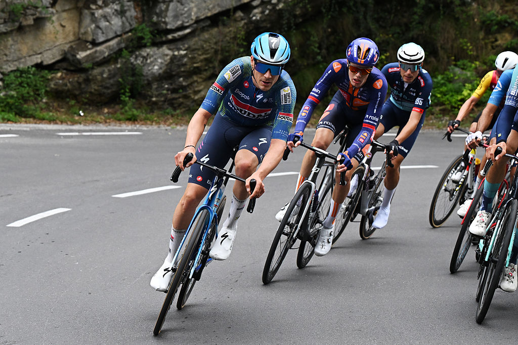 COMO, ITALY - OCTOBER 10: Louis Vervaeke of Belgium and Team Soudal Quick-Step competes in the breakaway during the 120th Il Lombardia 2026 a 239km one day race from Bergamo to Como / #UCIWT / on October 10, 2026 in Como, Italy. (Photo by Dario Belingheri/Getty Images)