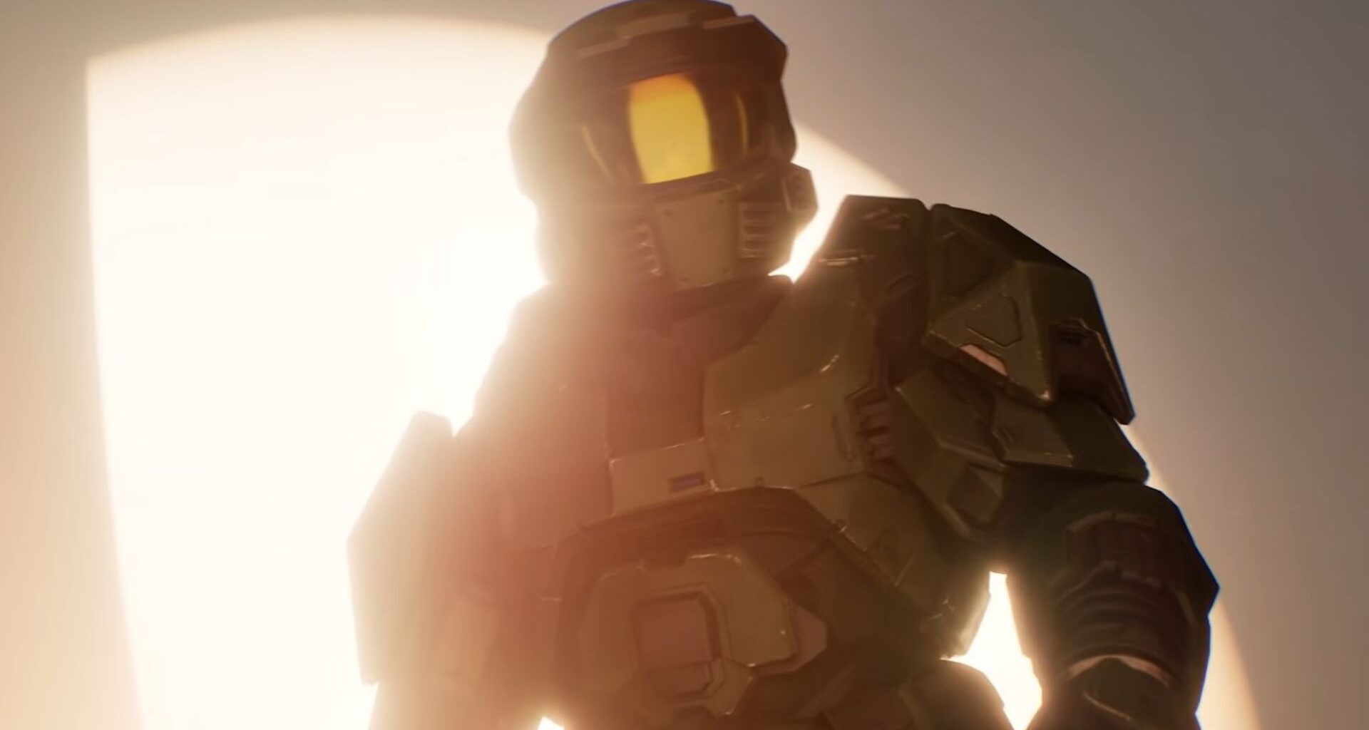 Halo Master Chief against bright light