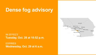 Dense fog advisory in place for Orange County Coast until Wednesday morning — quarter mile visibility – Orange County Register