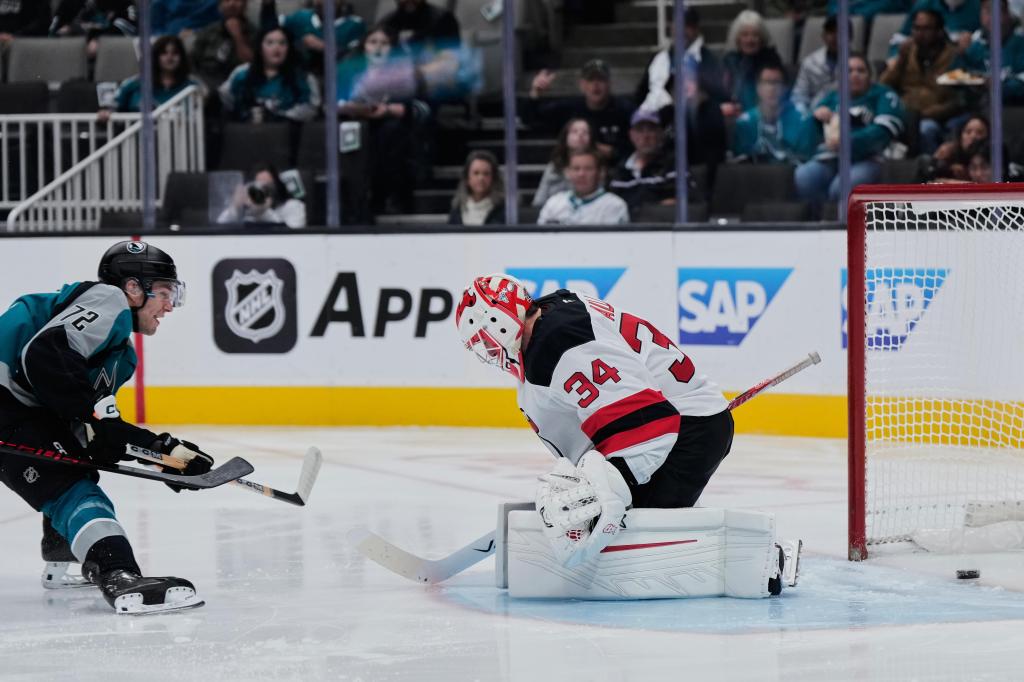 Sharks earn 1st home win of season with 5-2 victory over Devils – The Press Democrat