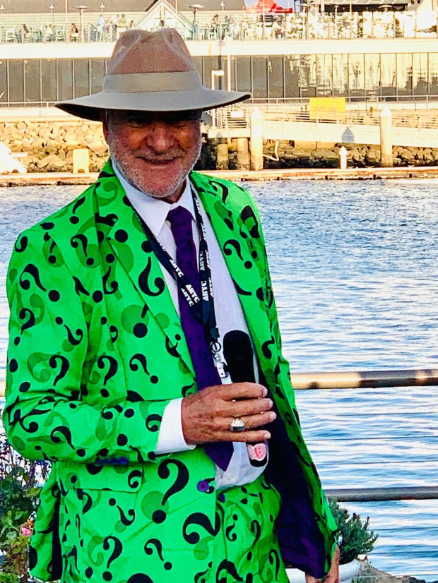 Dominic Meo III, chair of the 2025 Halloween Charity Regatta, which took place on Saturday, Oct. 25. (Photo by David Murray)