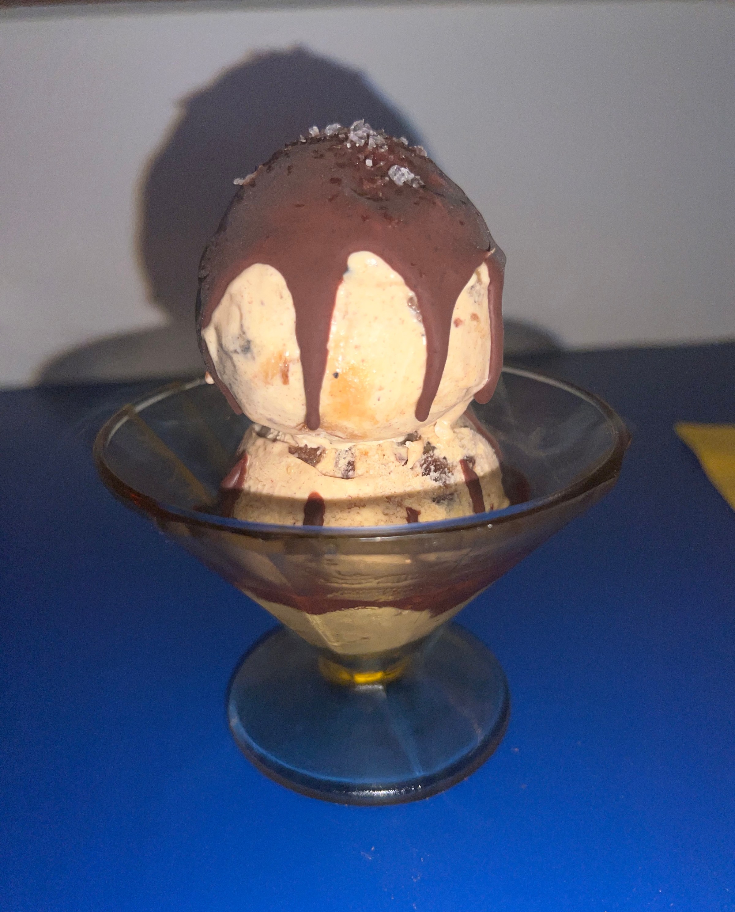 A scoop of ice cream.