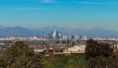 View of Downtown Los Angeles from Kenneth Hahn Recreation Area