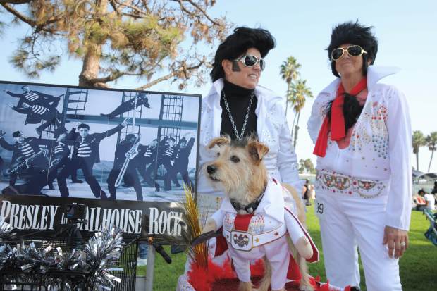 Julz Chavez of Santa Monica, left, Tina Musto of Long...