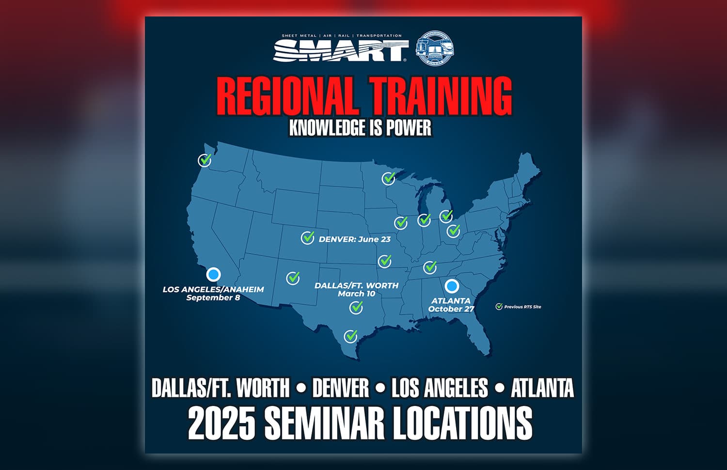 Registration Open for Anaheim Regional Training Seminar