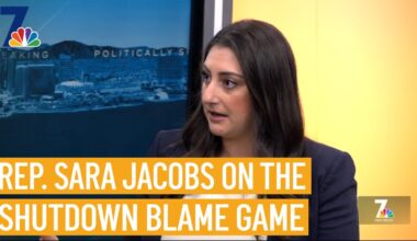 Rep. Sara Jacobs on the shutdown blame game – NBC 7 San Diego