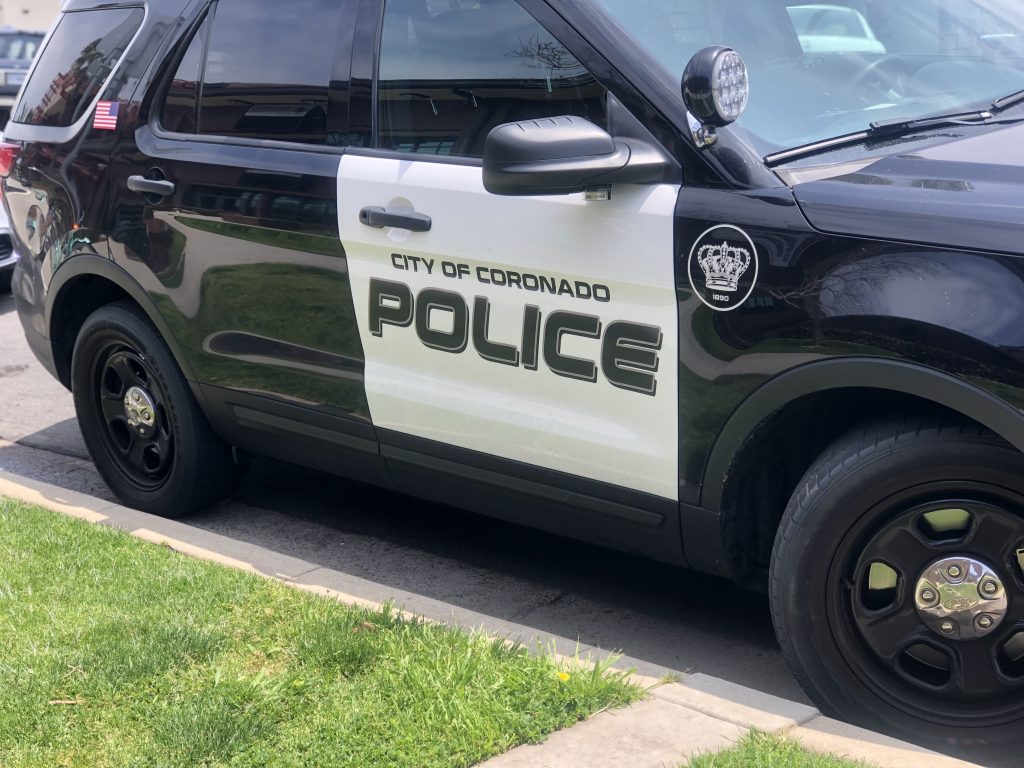 Coronado crime report: Child abuse report, DUI, public intoxication