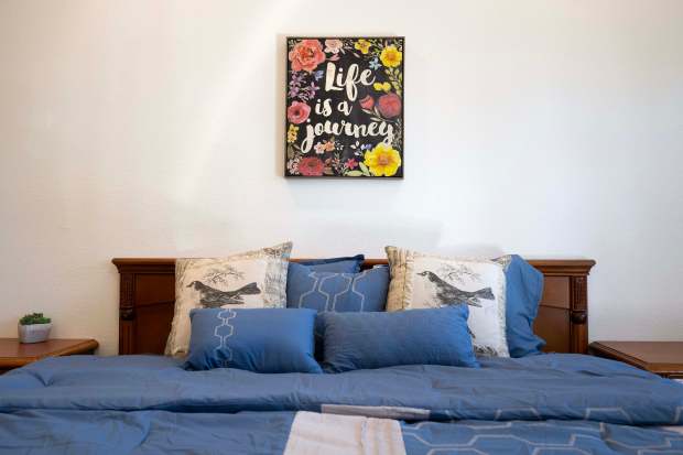 The interior of a room at Homekey at 5950 in...