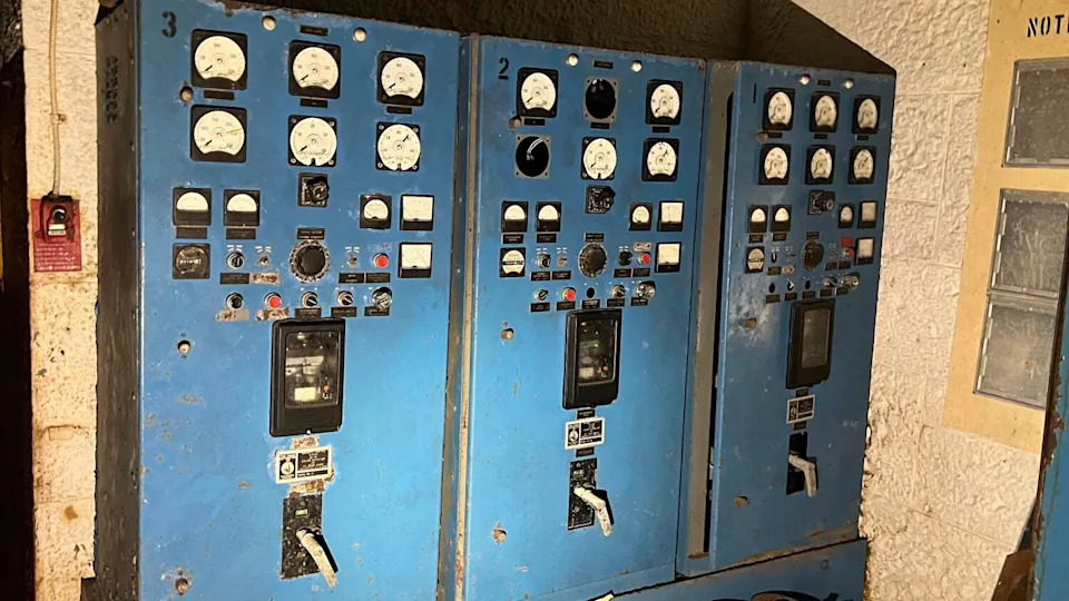 Control panels in the St. George Reef Lighthouse, pictured in October 2021.