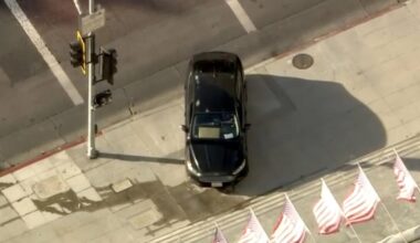 L.A. City Hall evacuated after vehicle crashes near steps
