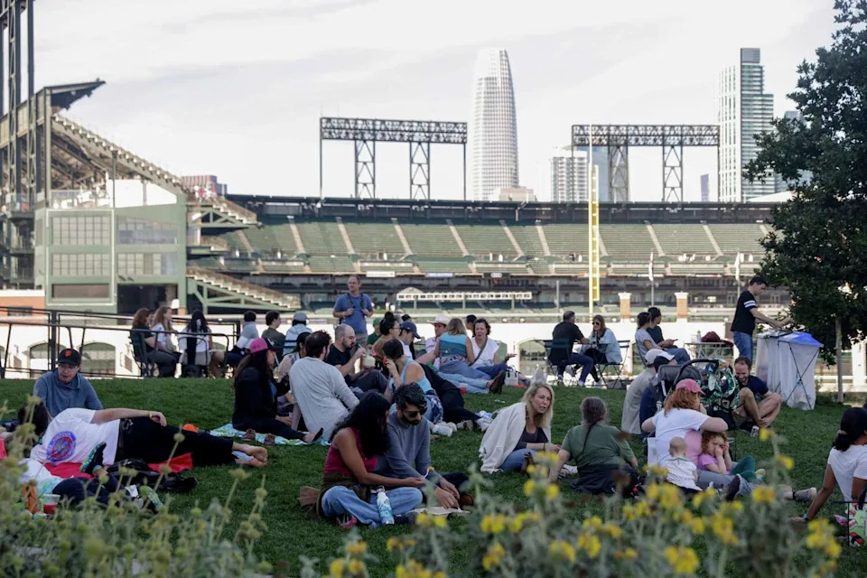 San Francisco Street Food Festival at China Basin Park in San Francisco on Sunday, Nov. 9, 2025. The festival returns after a 5-year hiatus due to COVID-19. There are 30 vendors and 20 do not have a brick and mortar selling their specialities on the street. The event is put on by La Cocina, a woman run organization dedicated to empowering immigrant and BIPOC food professionals. (Brontë Wittpenn/S.F. Chronicle)