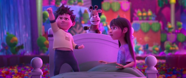 IN YOUR DREAMS - In Your Dreams is a comedy adventure about Stevie (12) and her little brother Elliot (8) who journey into the absurd landscape of their own dreams. If the siblings can withstand a snarky stuffed giraffe, zombie breakfast foods, and the queen of nightmares, the Sandman will grant them their ultimate dream come true... the perfect family. Cr: Netflix © 2025