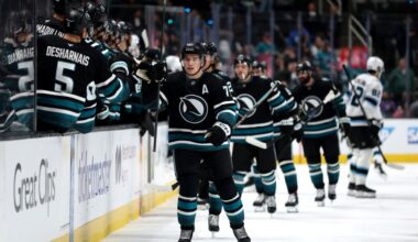 Macklin Celebrini's hat trick leads San Jose Sharks past Utah Mammoth