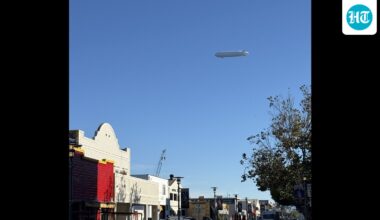 'Big baller energy': Google founder's airship creates buzz in San Francisco on Gemini 3 launch day