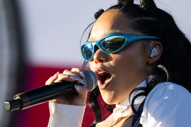 PartyOf2 performs on the Camp stage during day one of...