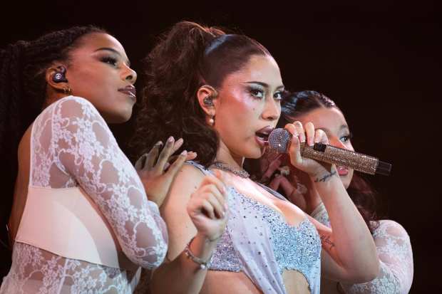 Kali Uchis performs on the Camp stage during day one...