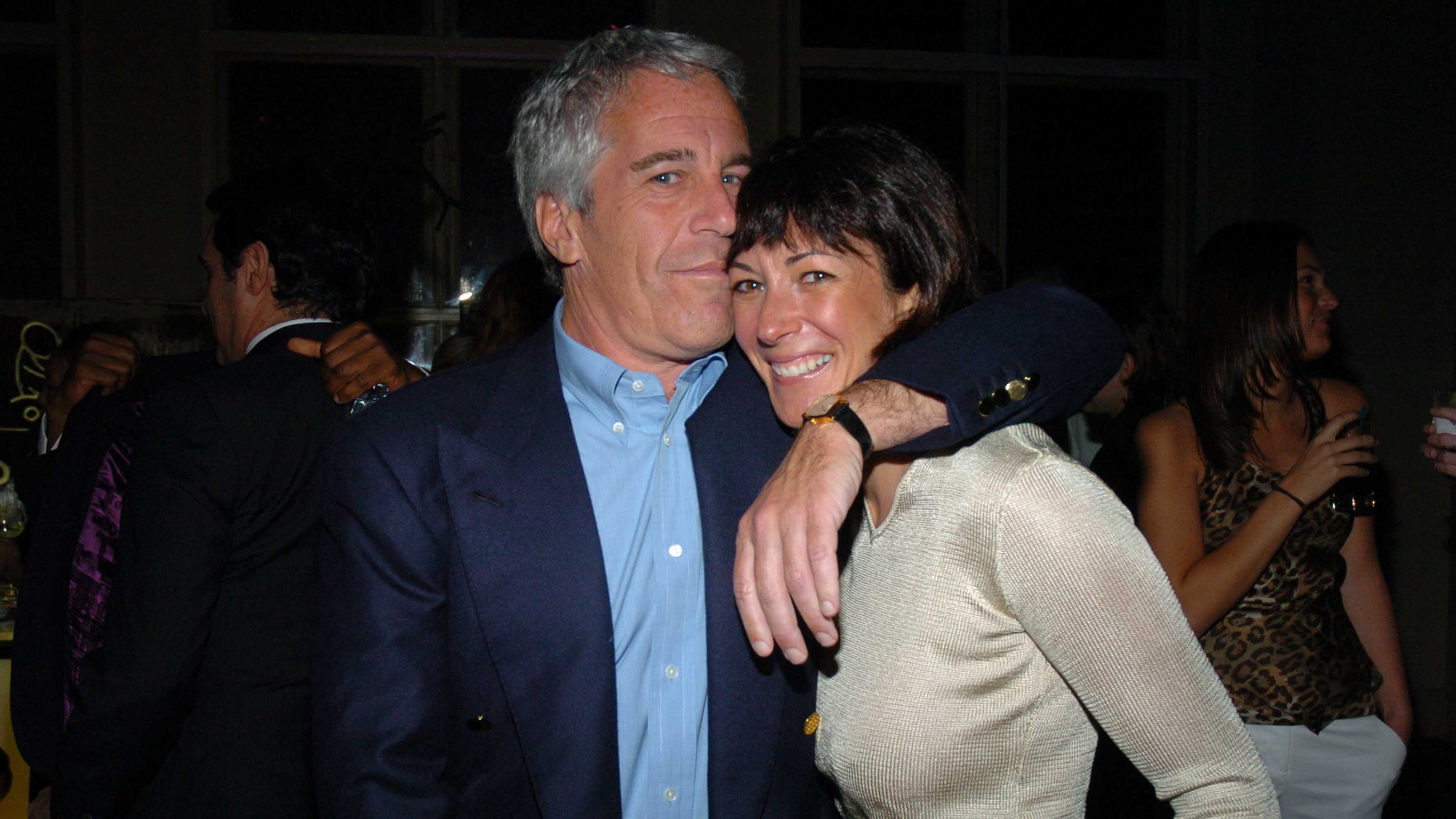 Jeffrey Epstein and Ghislaine Maxwell attend de Grisogono Sponsors The 2005 Wall Street Concert Series Benefitting Wall Street Rising, with a Performance by Rod Stewart at Cipriani Wall Street on March 15, 2005 in New York City.
