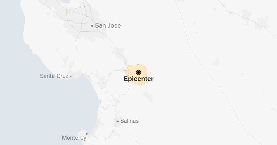 Map: Small Quakes Shake Northern California