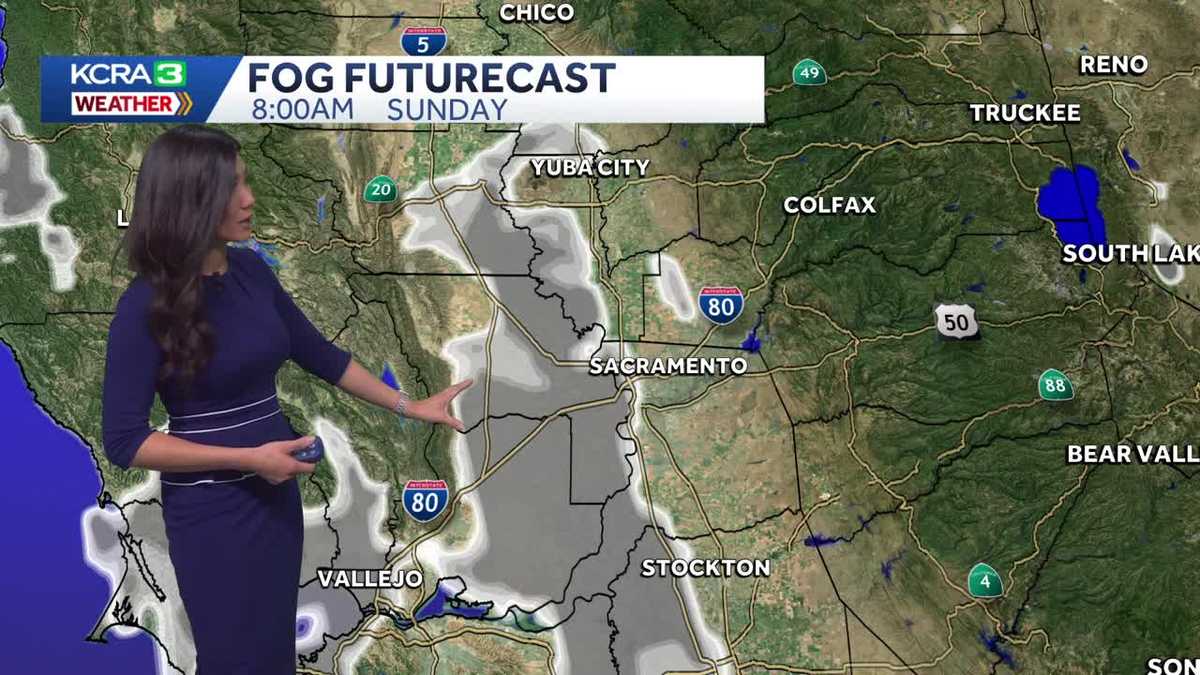 Sunday morning fog will clear for a nice Fall day