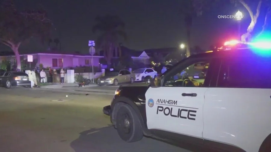 A 12-year-old boy on an e-bike was thrown to the pavement in a violent Anaheim hit-and-run that left him with a broken leg and a concussion, as the occupants of the striking car fled on foot, police said. (ONSCENE.TV)