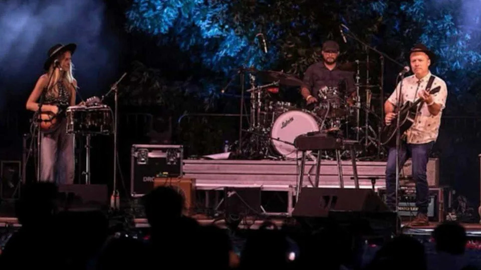 Anthony “Tone” Catalano, right, performs with Little Hurricane in an undated photo. The San Diego-based blues rock act has reemerged in 2025 as a trio following lineup changes, a near-fatal motorcycle crash and a period of personal upheaval. They'll play Goldfield Midtown on Nov. 16.