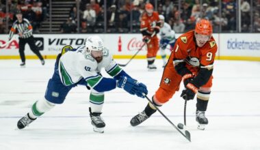 Ducks edged by Canucks on a pair of late goals – Orange County Register