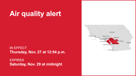 Air quality alert active for Orange County until early Saturday – Orange County Register