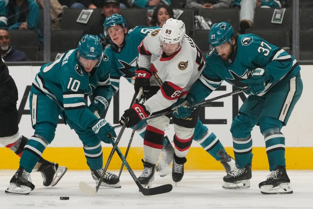 San Jose Sharks lose to Tim Stützle, Ottawa Senators at SAP Center