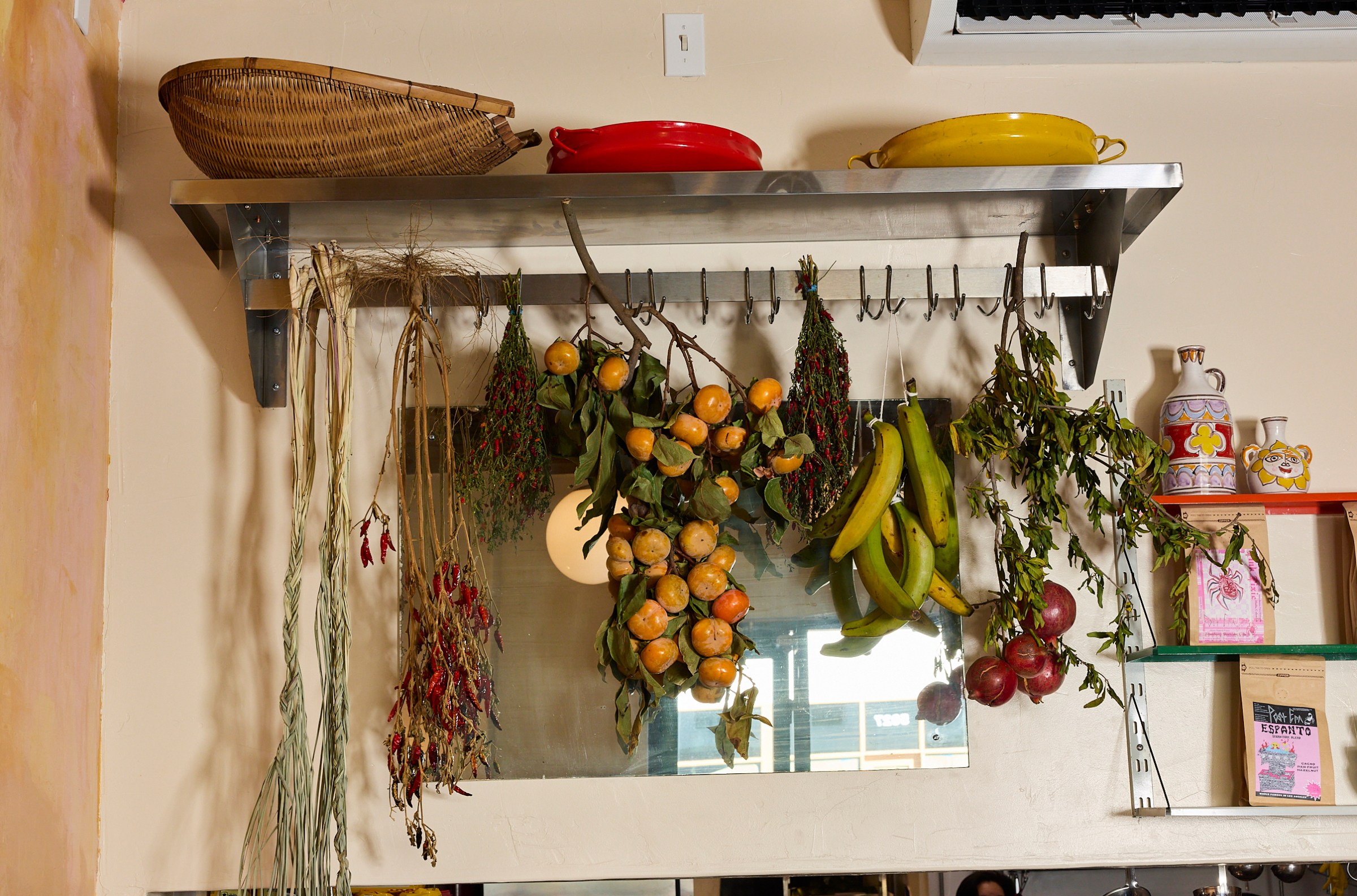 Interior of Chainsaw with fruit hanging