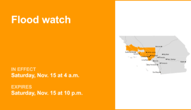 Flood watch affecting 5 Freeway north of LA Saturday due to intense downpours – Orange County Register