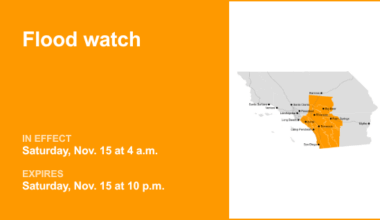 Flood watch affecting the Orange County and Santa Ana Mountains area Saturday triggered by prolonged rainfall – Orange County Register