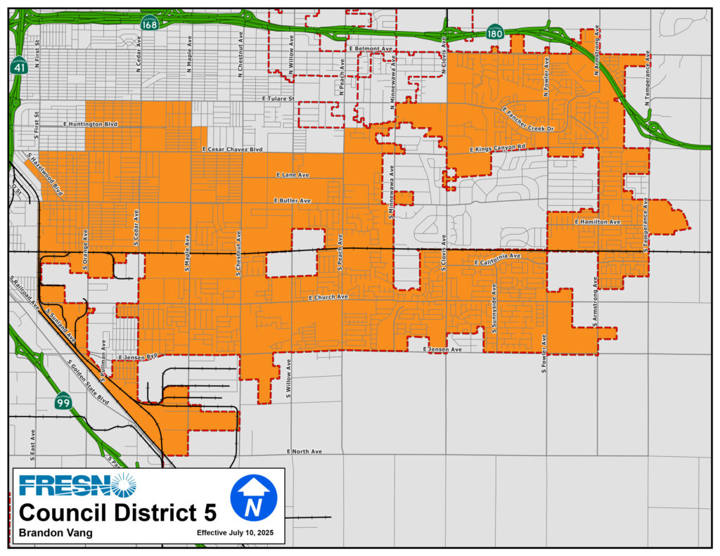 Fresno District 5 Map
