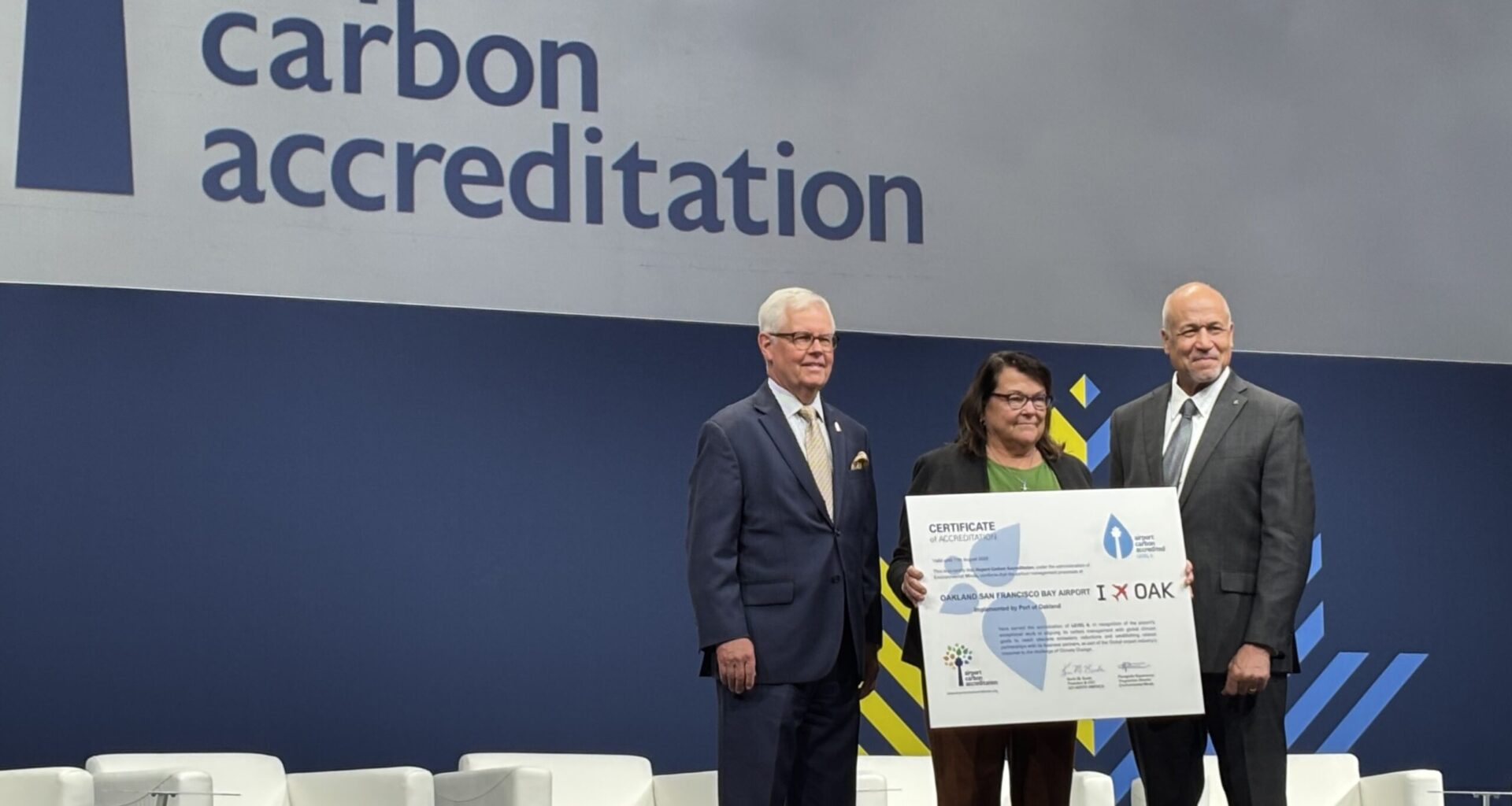 OAK achieves Level 4 Airport Carbon Accreditation