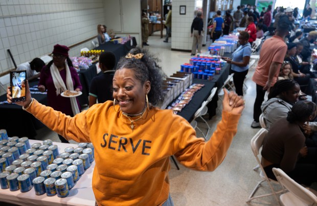 Kendra Randall gets into the spirit of giving as she...