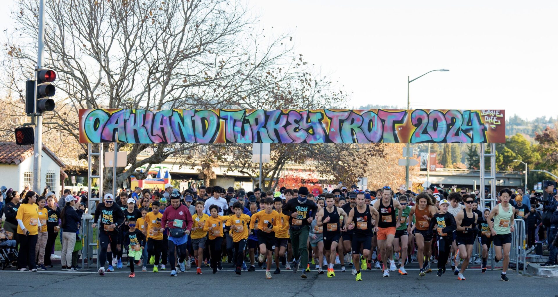 It’s a family affair at the Oakland Turkey Trot  