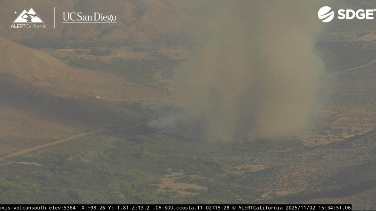 Vegetation fire burns near Highway 78 – NBC 7 San Diego