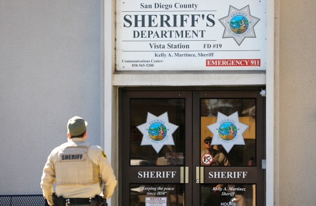 The San Diego County Sheriff's Vista Patrol Station. (K.C. Alfred / The San Diego Union-Tribune)