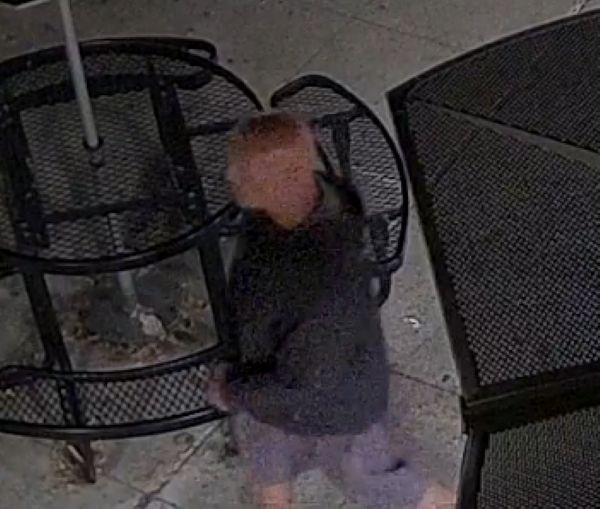 Sheriff's investigators released surveillance camera images linked to the Oct. 17 theft of a plaque from the exterior wall of the county library branch in Imperial Beach. Plaques have gone missing from five county library branches since Sept. 30. (Courtesy of San Diego County Sheriff's Office)