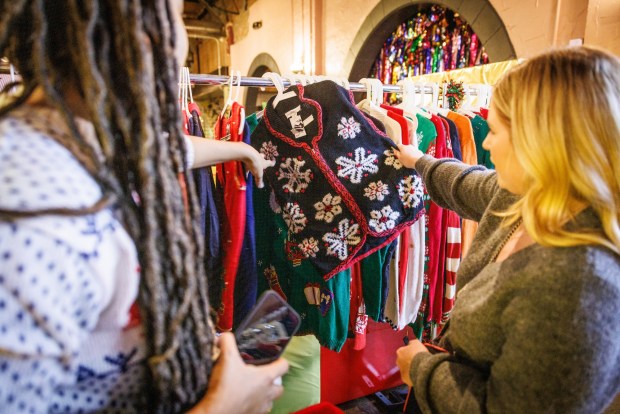 Punch Bowl Social's collaboration with Ugly Christmas Sweater Shop kicks off Friday and runs through Dec. 28. (Punch Bowl Social)