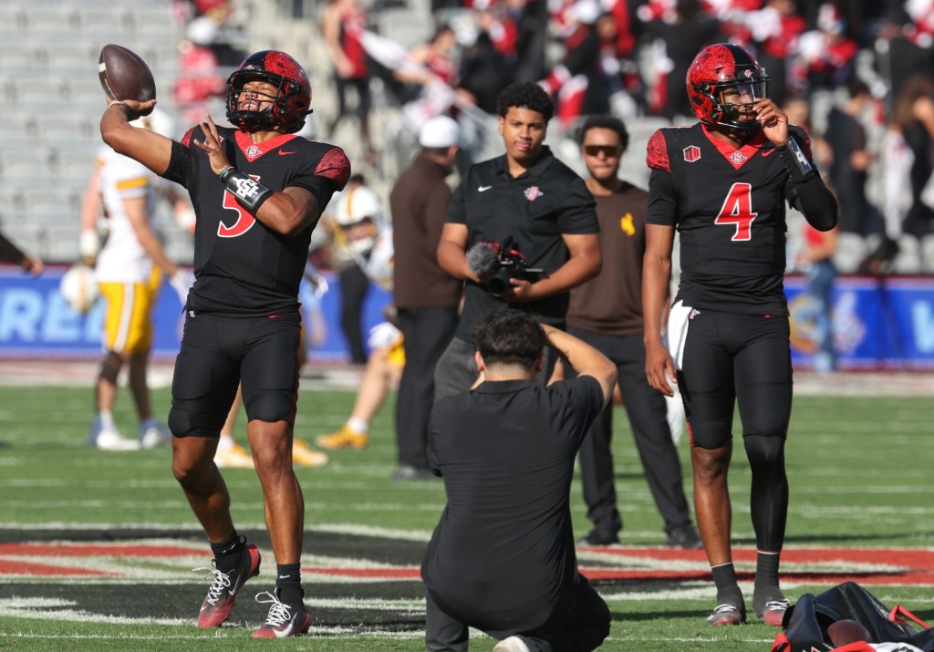 QB Jayden Denegal answers question by starting vs. Cowboys