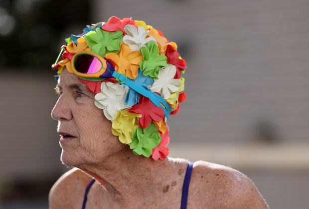 Kathie Hewko, 79, swims at Active Wellness Center in Petaluma...
