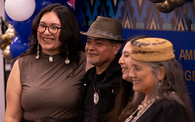 Vanessa Cota, left, and group