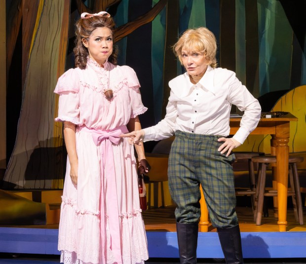 Regina Fernandez and Cathy Rigby star in “Peter Pan Goes...