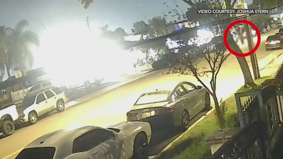 A 12-year-old boy on an e-bike was thrown to the pavement in a violent Anaheim hit-and-run that left him with a broken leg and a concussion, as the occupants of the striking car fled on foot, police said. (Joshua Stern)